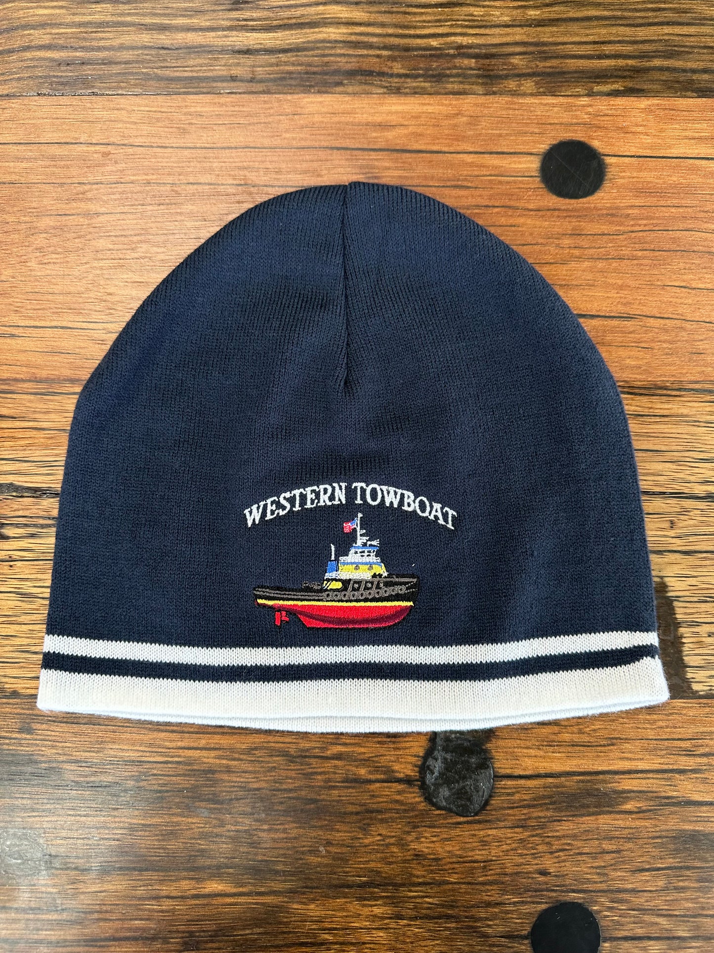 WTB throwback logo short beanie