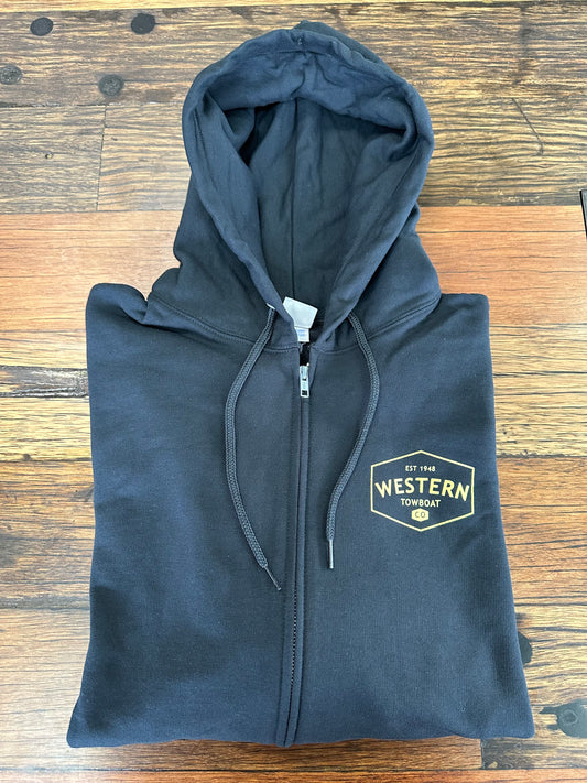 WTB zip up hooded sweatshirt